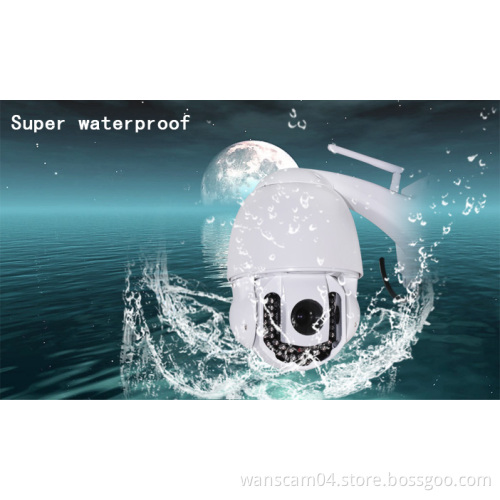 PTZ webcam wireless HD 1MP wifi waterproof camera